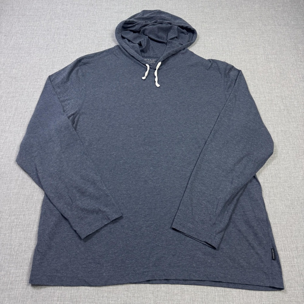 Dunning Golf Hoodie Mens XL Blue Pullover Lightweight Tagless Drawstring